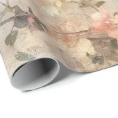 Chinoiserie Oranje Sherbet Collage Cadeaupapier (Rol Hoek)