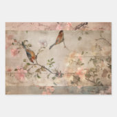 Chinoiserie Oranje Sherbet Collage Inpakpapier Vel (Voorkant 3)