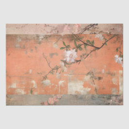 Chinoiserie Oranje Sherbet Collage Tissuepapier