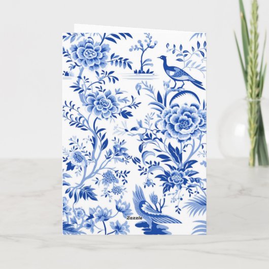 Chinoiserie Order of Service uitvaartprogramma (Achterkant)