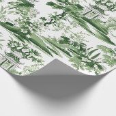 Chinoiserie Orient Landschapsschilderij Decoupage Cadeaupapier (Hoek)