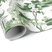 Chinoiserie Orient Landschapsschilderij Decoupage Cadeaupapier (Rol Hoek)