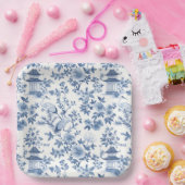 Chinoiserie Pagoda Crane Papieren Bordje (Feest)