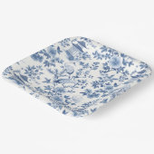 Chinoiserie Pagoda Crane Papieren Bordje (Gebogen)