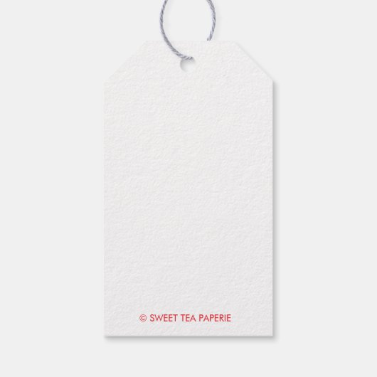 Chinoiserie Pagoda Custom Gift Labels Cadeaulabel (Achterkant)