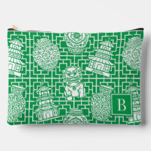 Chinoiserie Pagoda – Green Preppy Asian Garden