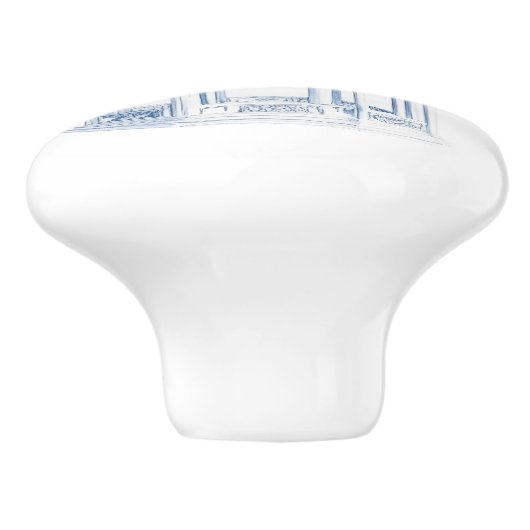 Chinoiserie Pagoda Keramische Knop (Zijkant)