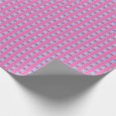 Chinoiserie Pagodas (on Pink)  Cadeaupapier (Hoek)