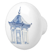 Chinoiserie Pagode 3 Keramische Knop (Rechts)