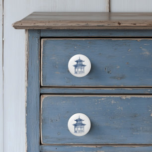 Chinoiserie Pagode Keramische Knop