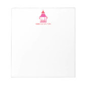 Chinoiserie Pagode Note Pad Notitieblok (Voorkant)