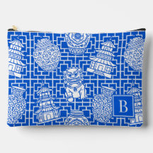 Chinoiserie Pagode Royal Blue Preppy Aziatische Tu