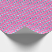 Chinoiserie Pagodes (op roze) Cadeaupapier (Hoek)