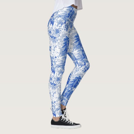 Chinoiserie Palace Toile ~ Willow Ware Leggings (Rechts)