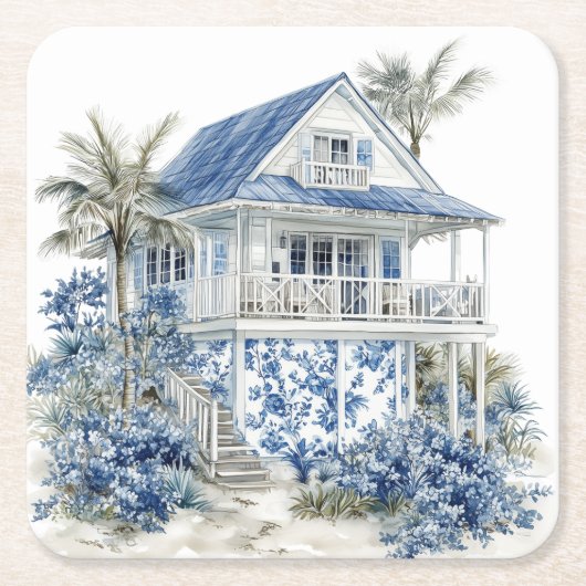 Chinoiserie Paper Coaster Kartonnen Onderzetters (Voorkant)