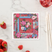 Chinoiserie Patchwork Floal Servet (Insitu)