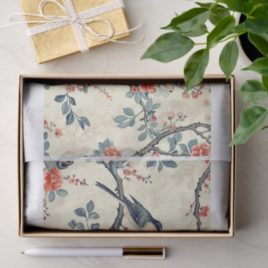 Chinoiserie Patronen14 Tissuepapier (Geschenk)