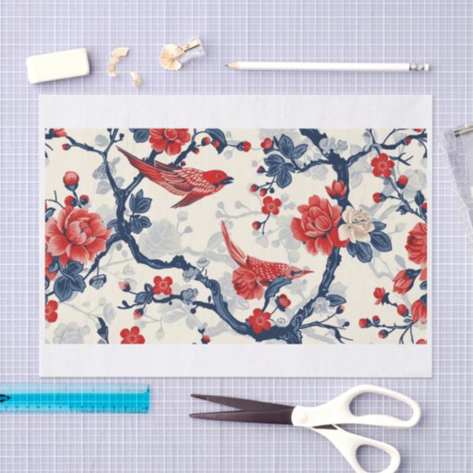 Chinoiserie Patronen17 Tissuepapier (Craft)