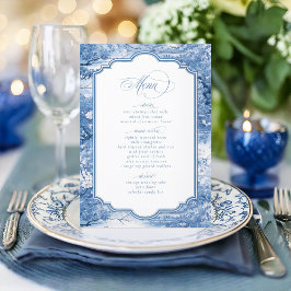 Chinoiserie Patroon en Decoratieve Rand ID1094 Menu