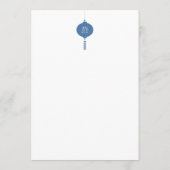 Chinoiserie Patroon en Decoratieve Rand ID1094 Menu (Achterkant)