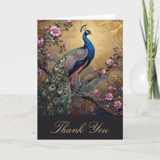 Chinoiserie Pauw Dankkaart Bedankkaart (Voorkant)