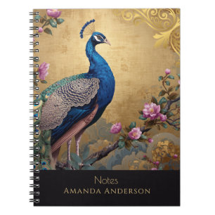 Chinoiserie Pauwspiraal Notebook Notitieboek