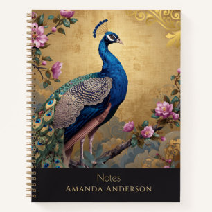 Chinoiserie Pauwspiraal Notebook Notitieboek