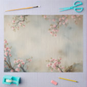 Chinoiserie Peacock Bloemen Roze Bloesem Decoupage Tissuepapier (Craft)