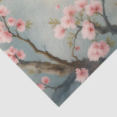 Chinoiserie Peacock Bloemen Roze Bloesem Decoupage Tissuepapier (Detail)