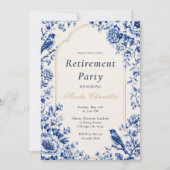 Chinoiserie Pensioenfeest Kaart (Voorkant)