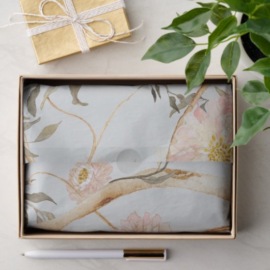 Chinoiserie Peony Bloemboom Greenery Decoupage Tissuepapier (Geschenk)