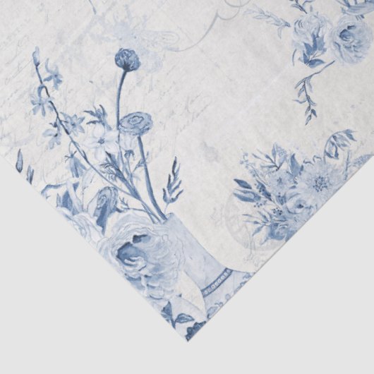 Chinoiserie Pioen Bloemenvazen Bloem Decoupage Tissuepapier (Detail)