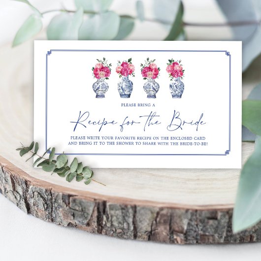 Chinoiserie Porselein Bruidsjonker Recept Verzoek Informatiekaartje