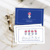 Chinoiserie Porselein Bruiloftsrecept Verzoek Informatiekaartje