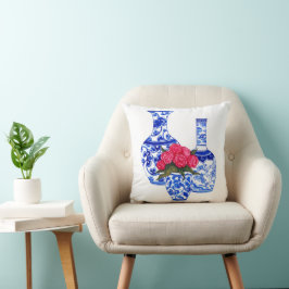 Chinoiserie Porseleinen Vazen Kussen