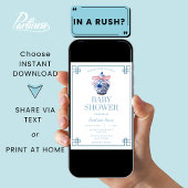 Chinoiserie Preppy Ginger Jar Aziatisch Baby showe Kaart