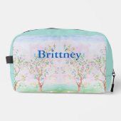 Chinoiserie preppy waterverf grootmillennial toilettasje (Voorkant)