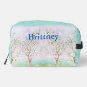 Chinoiserie preppy waterverf grootmillennial toilettasje (Achterkant)