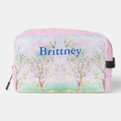 Chinoiserie preppy waterverf grootmillennial toilettasje (Achterkant)