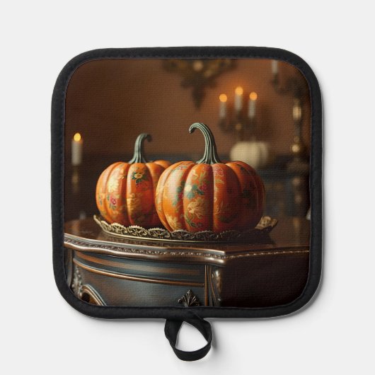 Chinoiserie pumpkins pannenlap (Voorkant)