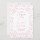 Chinoiserie Quinceanera Uitnodiging (Voorkant)