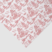 Chinoiserie Red Willow-deportpapier Tissuepapier (Detail)