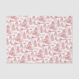 Chinoiserie Red Willow-deportpapier Tissuepapier