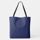 Chinoiserie Reindeer Navy Kerstmis Tote Bag (Achterkant)