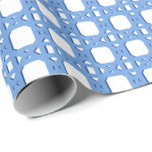Chinoiserie Rietwerk in Blauw Cadeaupapier (Rol Hoek)