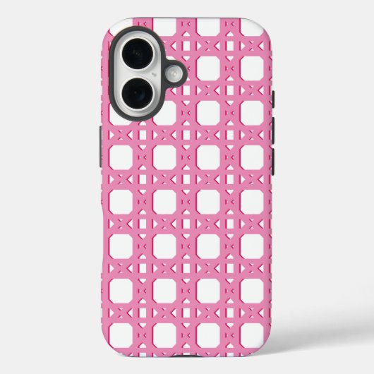 Chinoiserie Rietwerk in Roze Case-Mate iPhone Case (Achterkant)