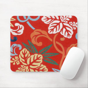 Chinoiserie Rode Hawaïaanse Bloemen Japanse Kimono Muismat