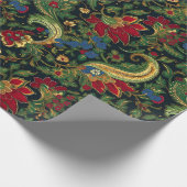  Chinoiserie Rood Geel Groen Cadeaupapier (Hoek)