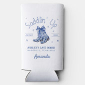 Chinoiserie Sadeltijd Bachelorette Feestje Seltzer Blikjeskoeler (Achterkant)