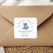 Chinoiserie Settlin' Down Meisjesuitjeugdfeestje Vierkante Sticker